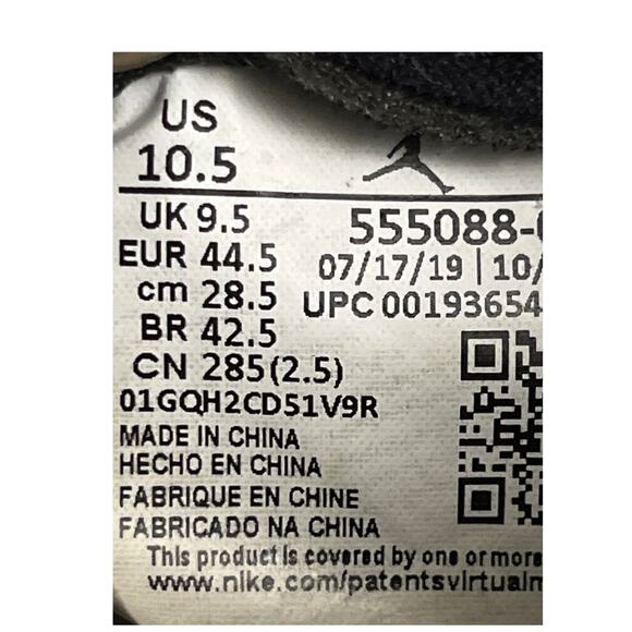 Nike Air Jordan 1 Retro High Pine Green Black Men’s Size 10.5 555088-030 - Picture 2 of 15